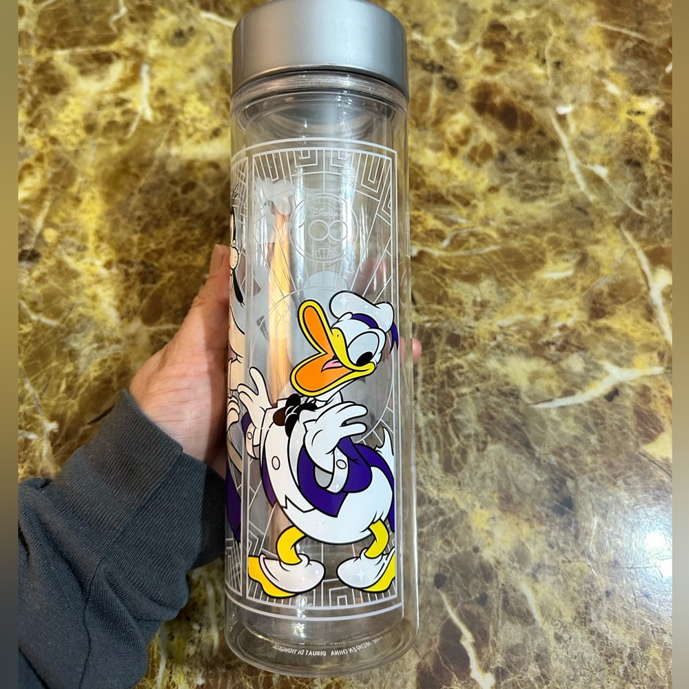 Mickey Mouse and Friends Disney100 Water Bottle – Walt Disney World.  GUC
